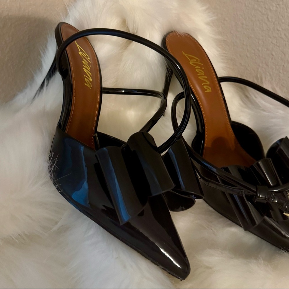 Elegant Black Women's Heels Size 9 - Picture 11 of 12